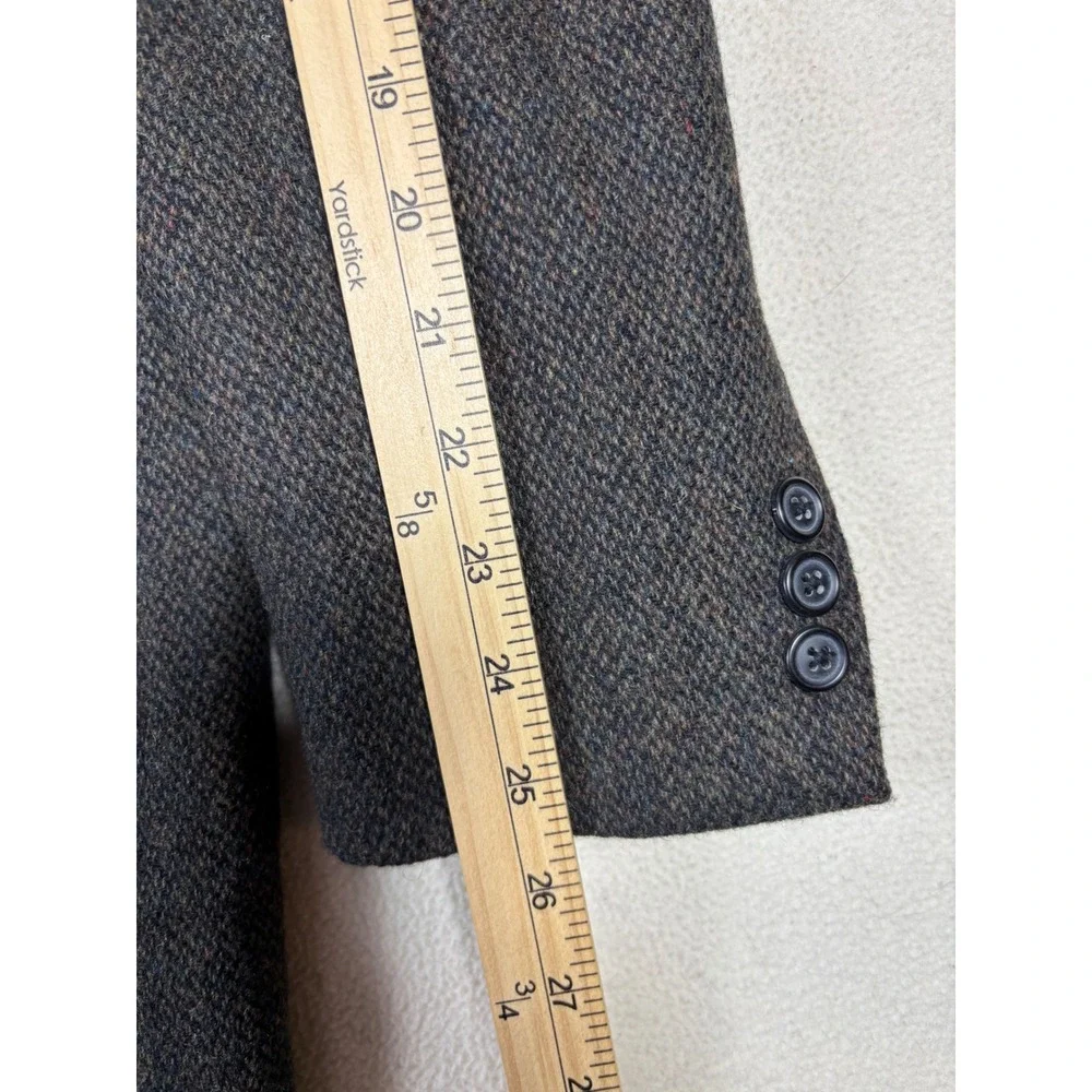 Bachrach Mens 42L Brown Tweed 100% Wool Two Button Blazer Sport Coat‎ Jacket